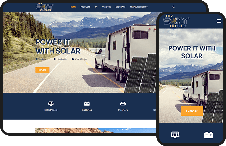 Diy Solar Outlet Website Design