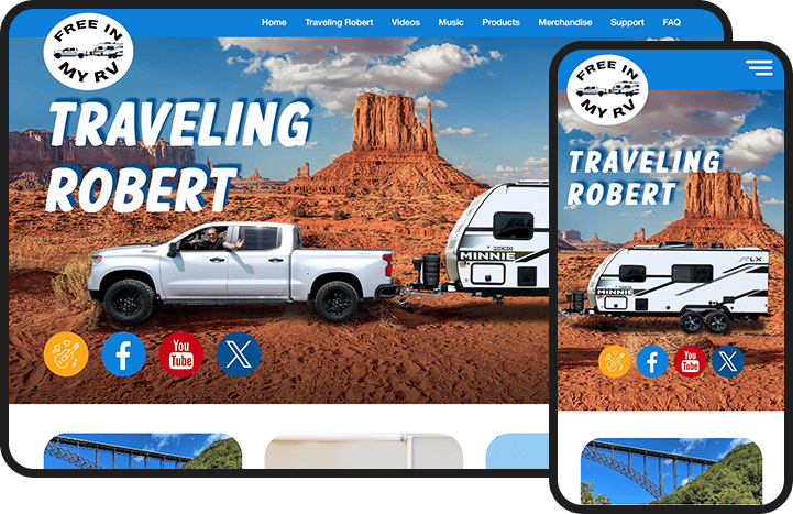 Traveling Robert Website Design