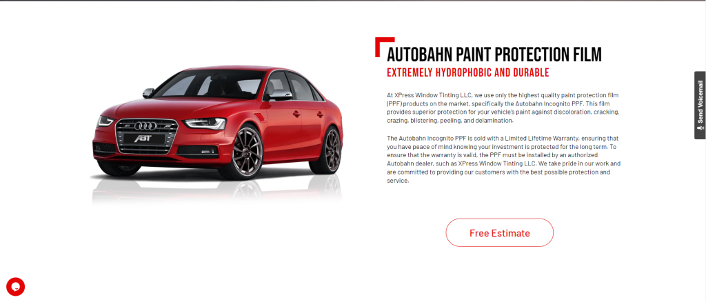 XPtinting, tinting car windows image from their website